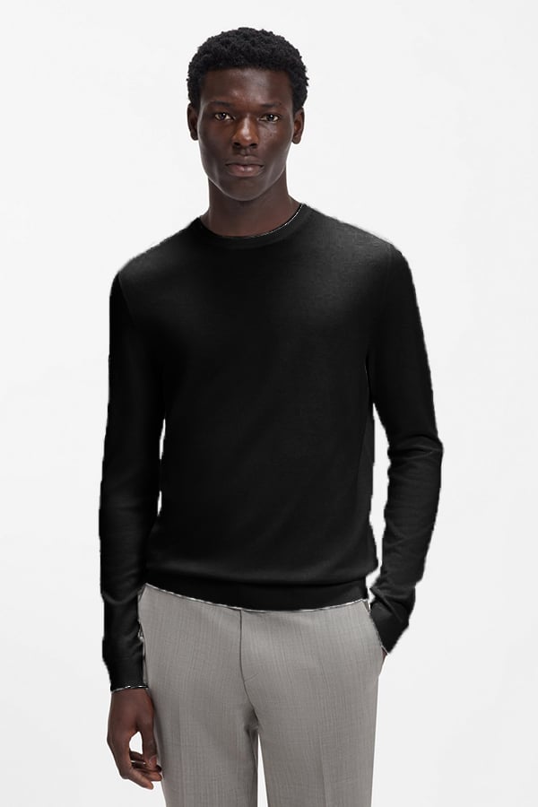 ΠΛΕΚΤΗ ΜΠΛΟΥΖΑ HUGO - 001 ΜΑΥΡΟ